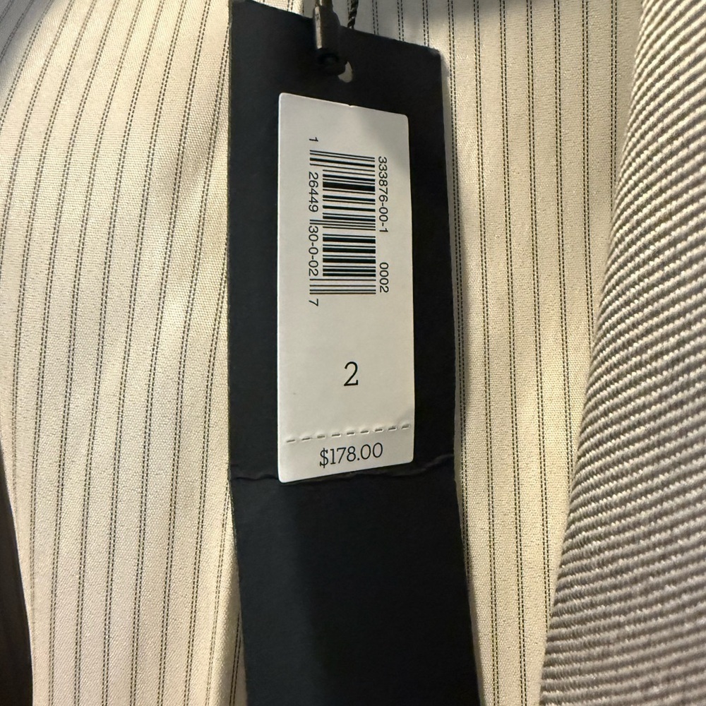 NWT Banana Republic Light Gray Blazer, Size 2 - Picture 8 of 10